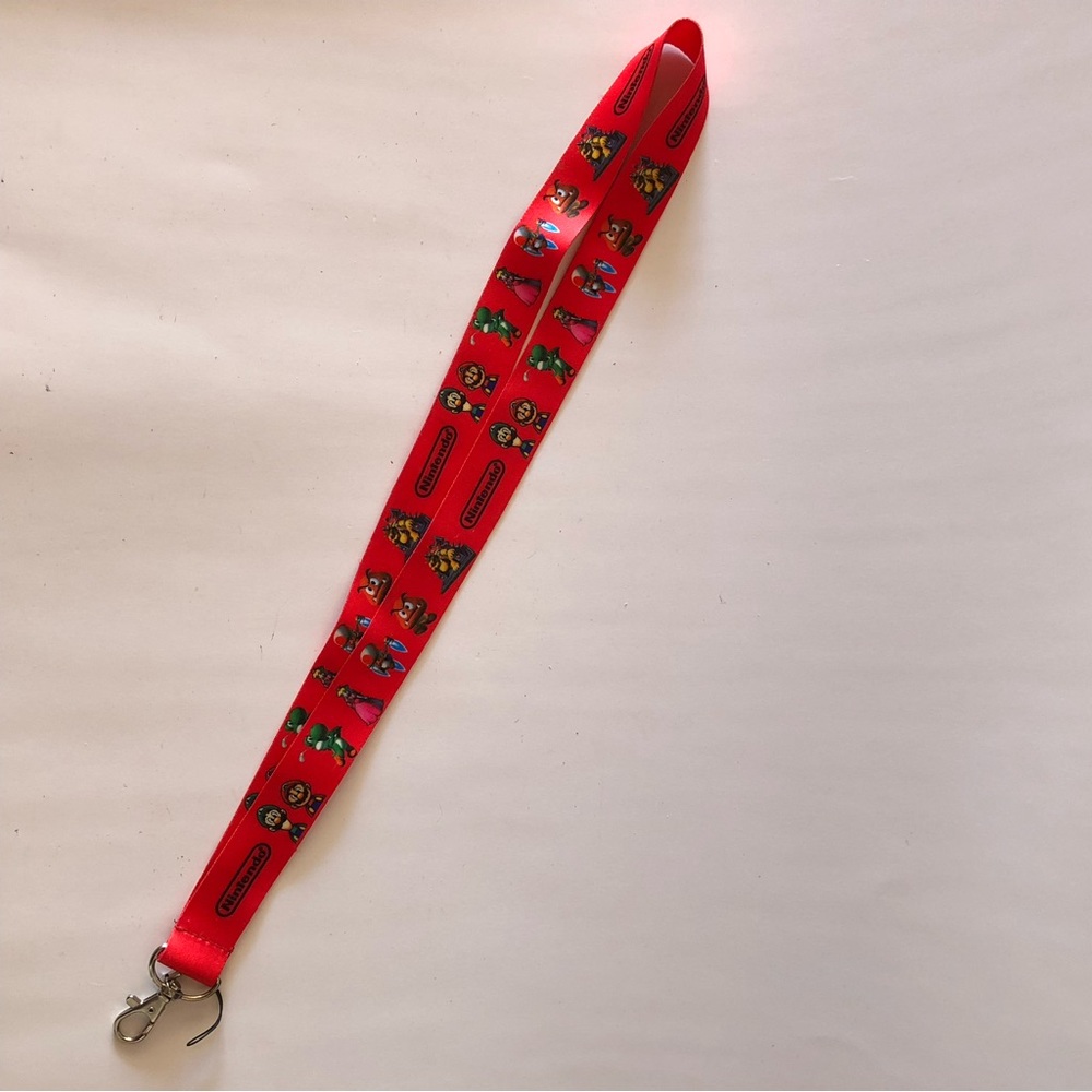 Mario Brothers Peaches Mario Red Nintendo Lanyard Yoshi Luigi Bowser Characters